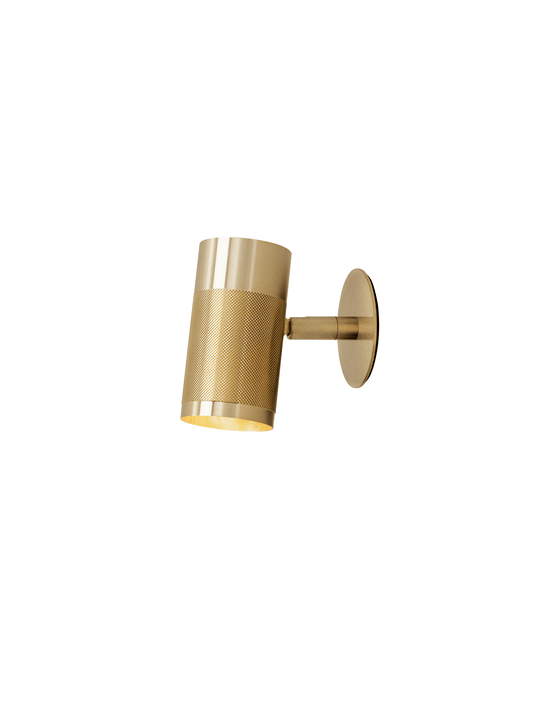 Patrone Recessed Small wall light with cover plate, untreated brass • Thorup Copenhagen