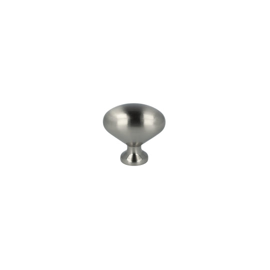 Risskov oval furniture knob, stainless steel look