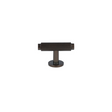 Ryvang T-bar cabinet knob with linear texture, browned brass look • Chr. Jørgensen