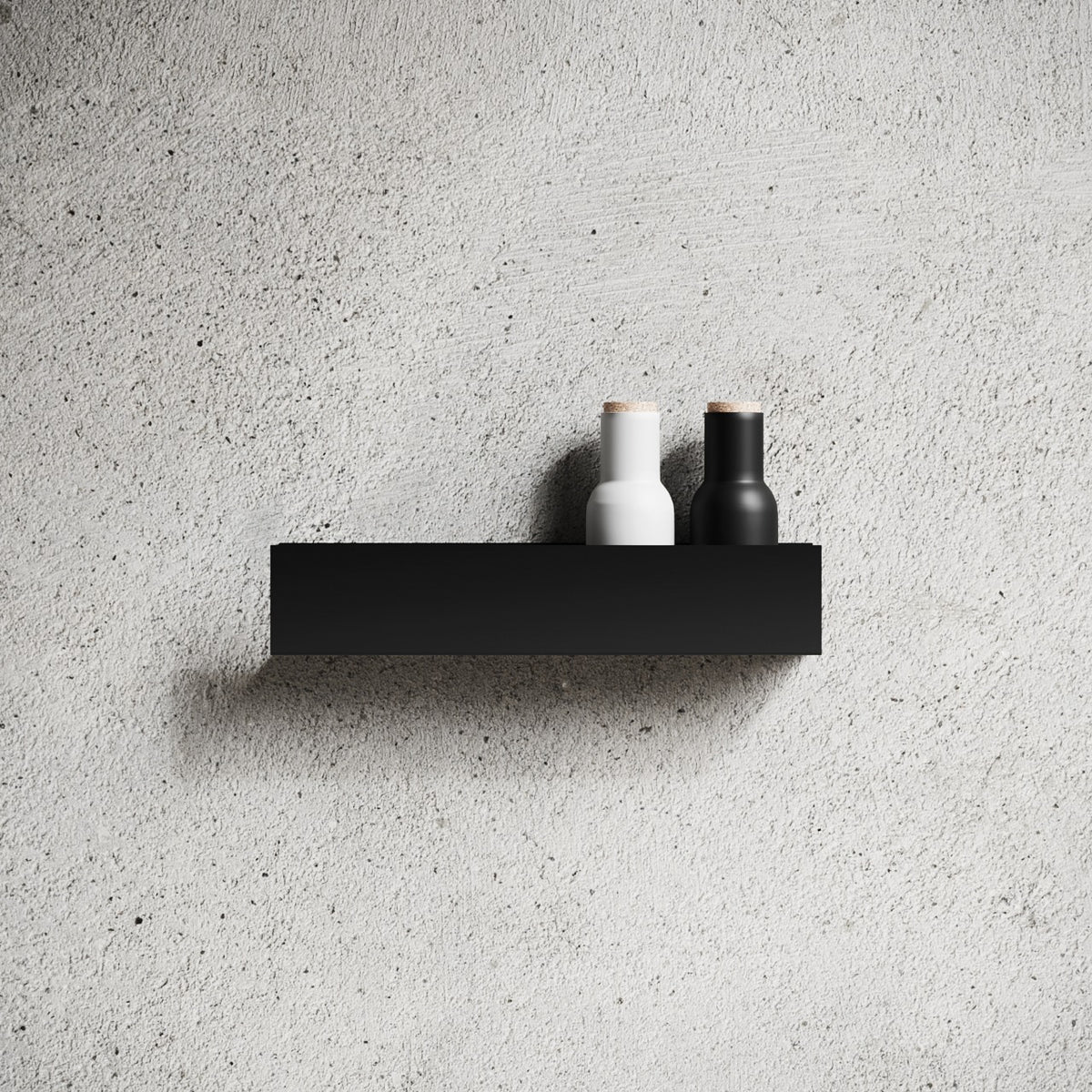 Væghylde 40U, sort • NICHBA - Copenhagenhomedesign