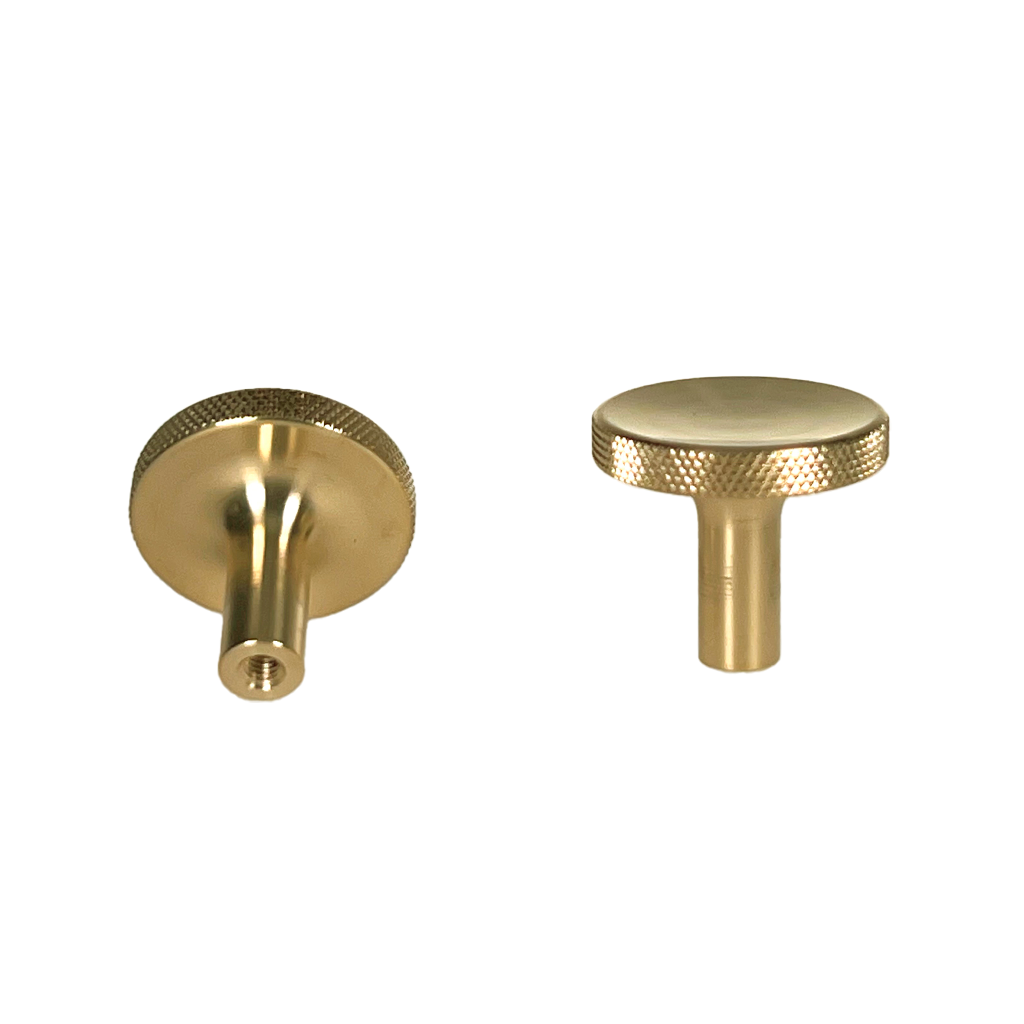 Møbelknop med diamond cut i blank messing med lak - Søllerød • Chr. Jørgensen - Copenhagenhomedesign