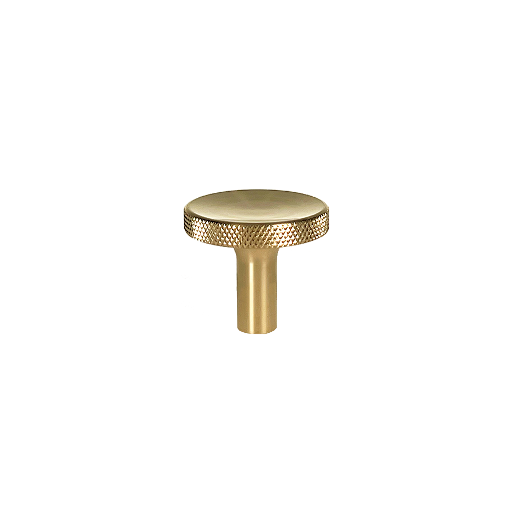 Møbelknop med diamond cut i blank messing med lak - Søllerød • Chr. Jørgensen - Copenhagenhomedesign