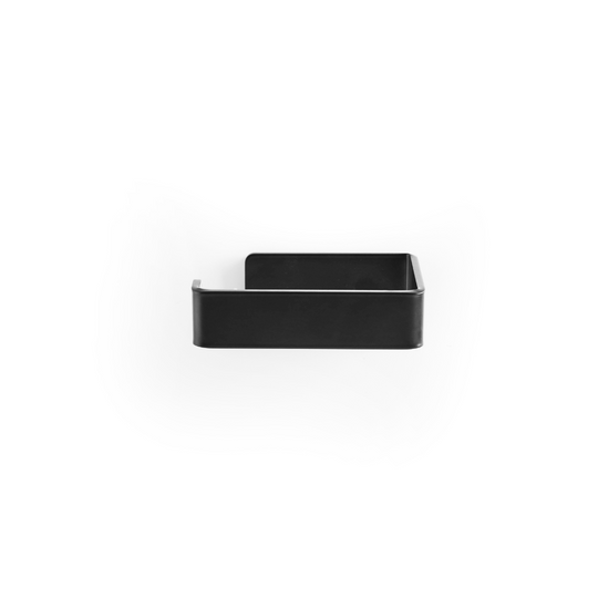 Toilet roll holder, matt black • Bastant Design