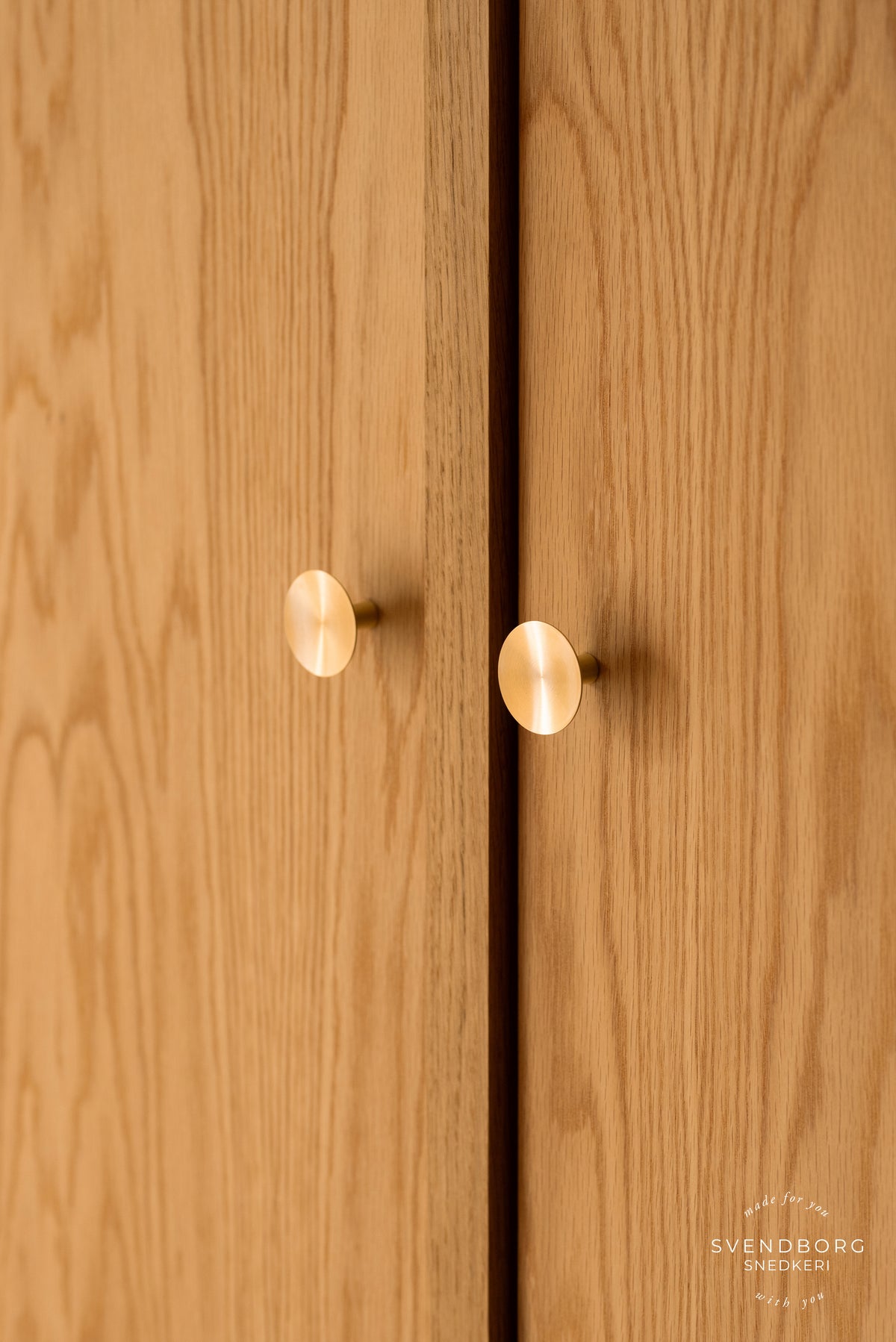 København cabinet knob, lacquered brushed brass – Ø 40 mm • Chr. Jørgensen