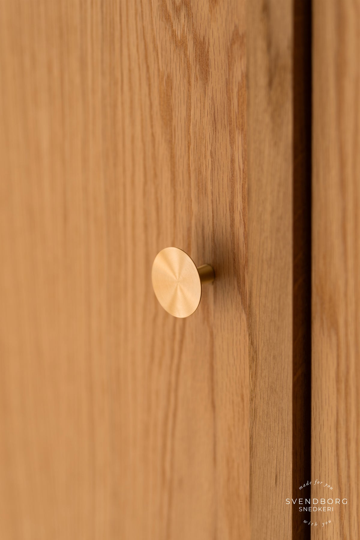 København cabinet knob, lacquered brushed brass – Ø 40 mm • Chr. Jørgensen