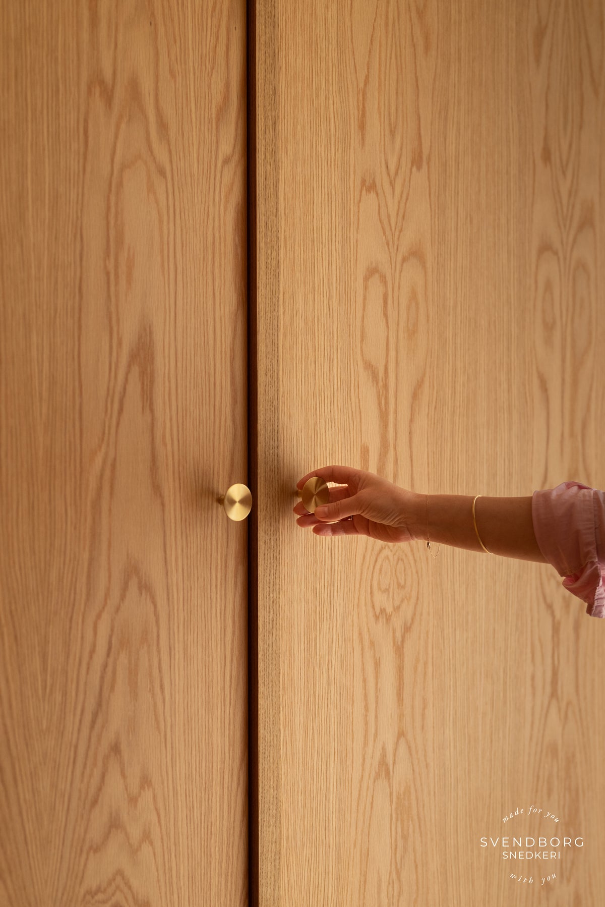København cabinet knob, lacquered brushed brass – Ø 40 mm • Chr. Jørgensen