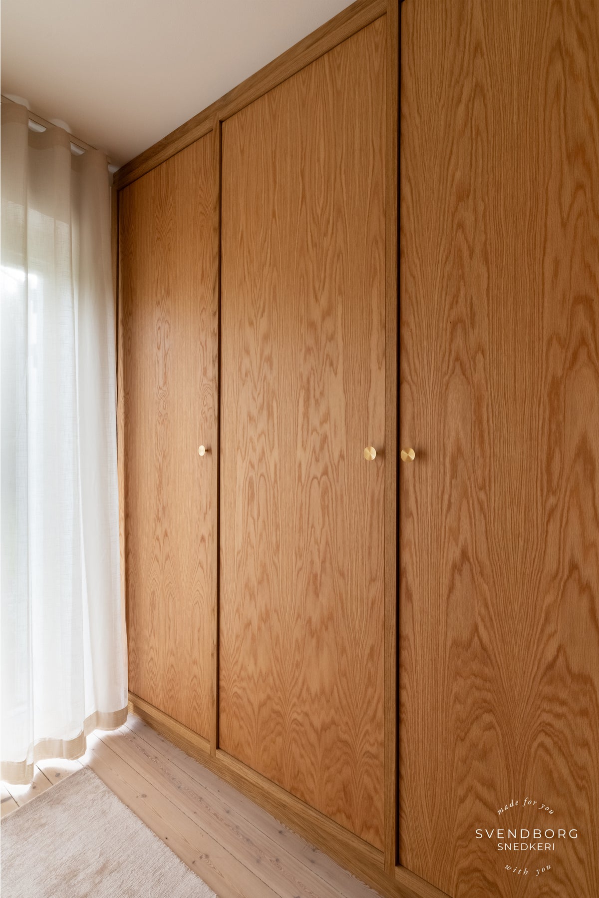 København cabinet knob, lacquered brushed brass – Ø 40 mm • Chr. Jørgensen