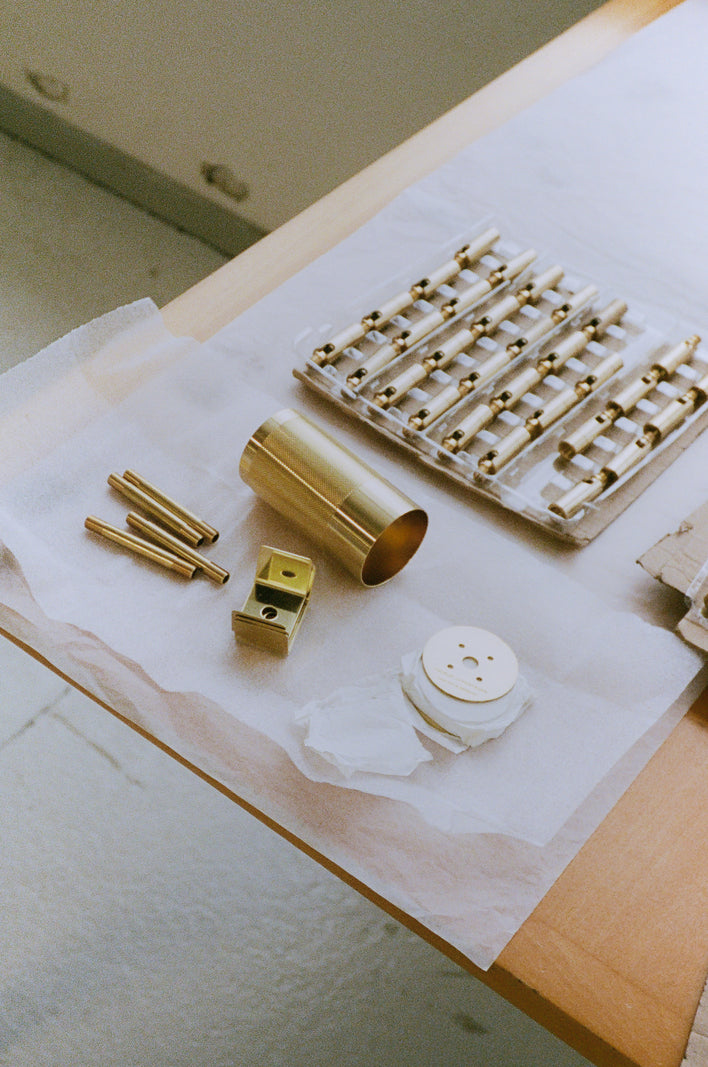 Patrone Recessed Small væglampe med dækplade, messing • Thorup Copenhagen - Copenhagenhomedesign