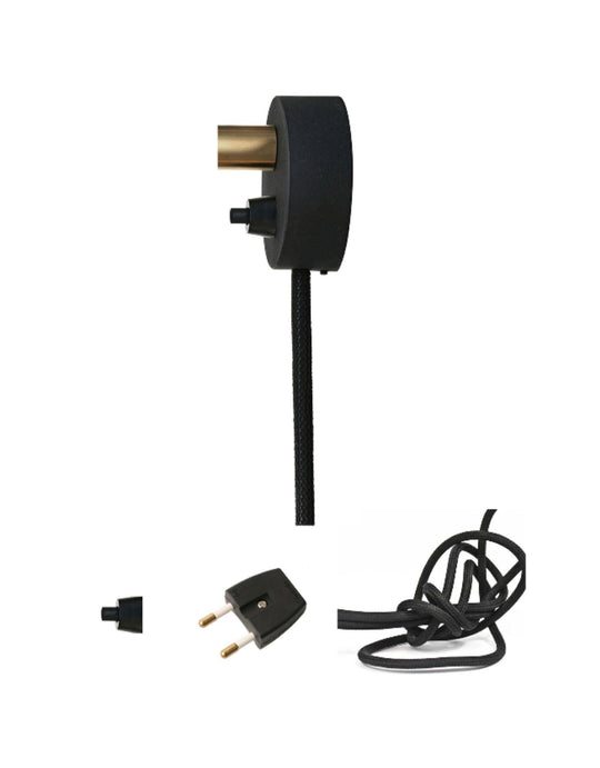 Cable kit with plug and switch for Patrone wall lights • Thorup Copenhagen
