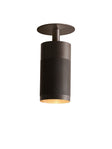 Patrone ceiling spotlight with cover plate, clip fit, burnished brass • Thorup Copenhagen
