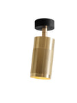 Patrone ceiling spotlight with canopy, untreated brass • Thorup Copenhagen