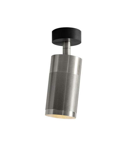 Patrone ceiling spotlight with canopy, stainless-steel look • Thorup Copenhagen