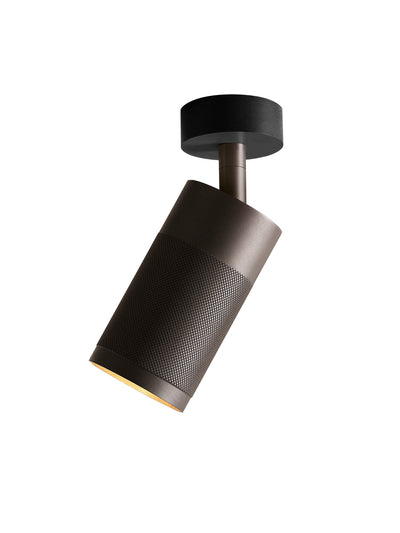 Patrone ceiling spotlight with canopy, burnished brass • Thorup Copenhagen