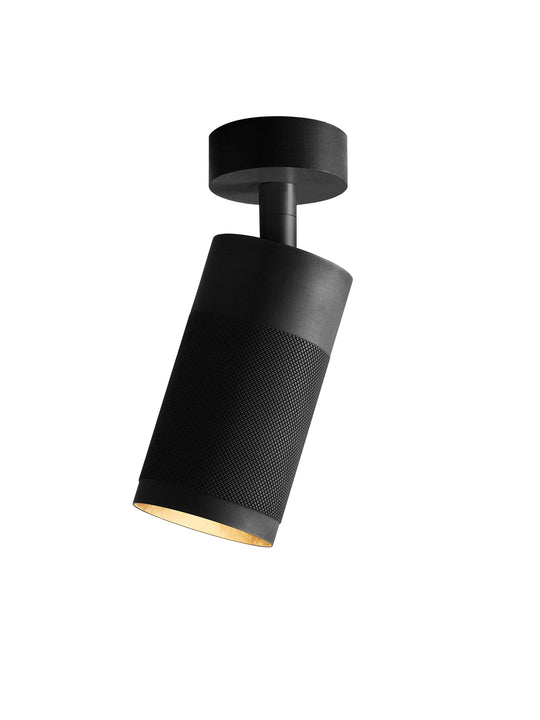Patrone ceiling spotlight with canopy, blackened brass • Thorup Copenhagen
