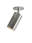 Patrone ceiling spotlight with cover plate, box fit, stainless steel look • Thorup Copenhagen
