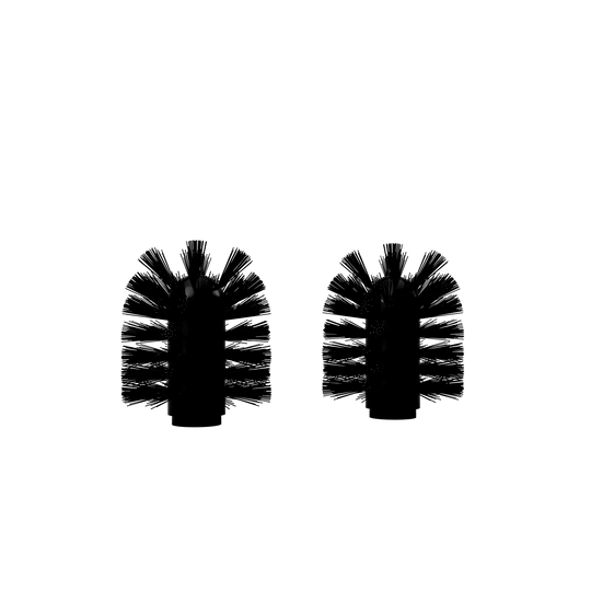 Toilet brush head, black (2 pcs.) • NICHBA