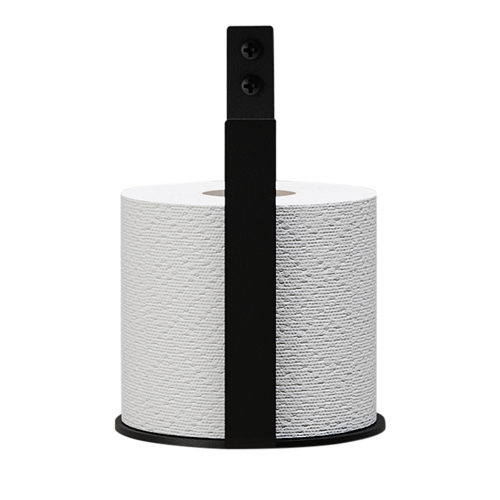 Ekstra toiletrulleholder (reserve), sort • NICHBA - Copenhagenhomedesign