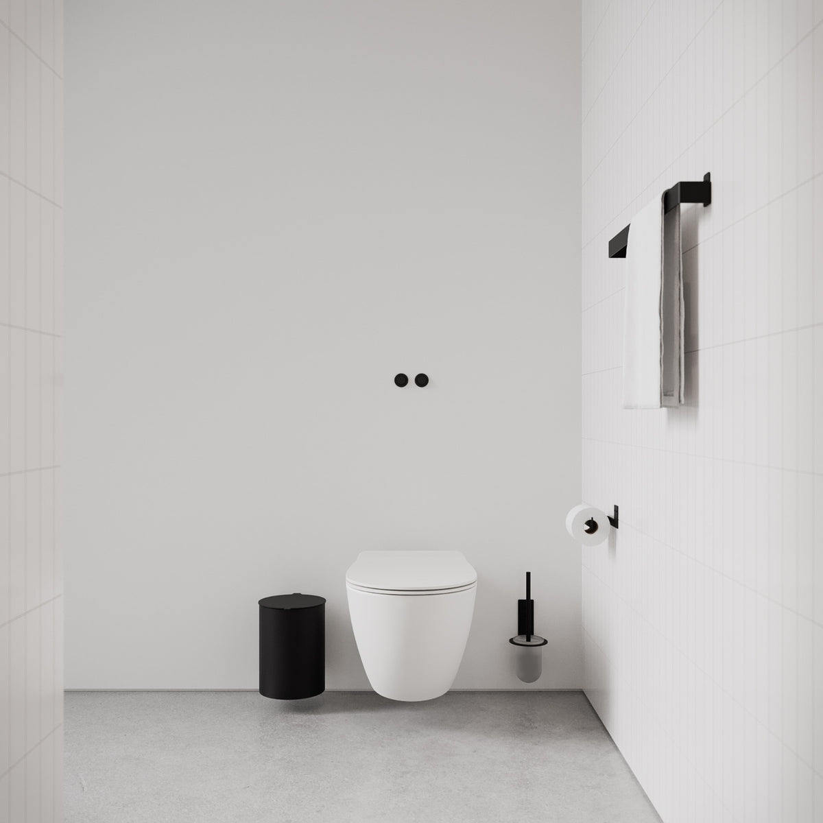 Toiletspand, sort • NICHBA - Copenhagenhomedesign