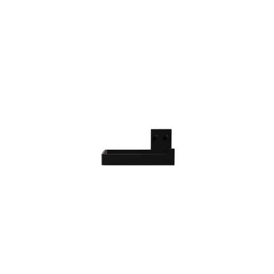 Toilet roll holder, black • NICHBA
