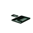 Metal trays (3 pcs.), green • NICHBA