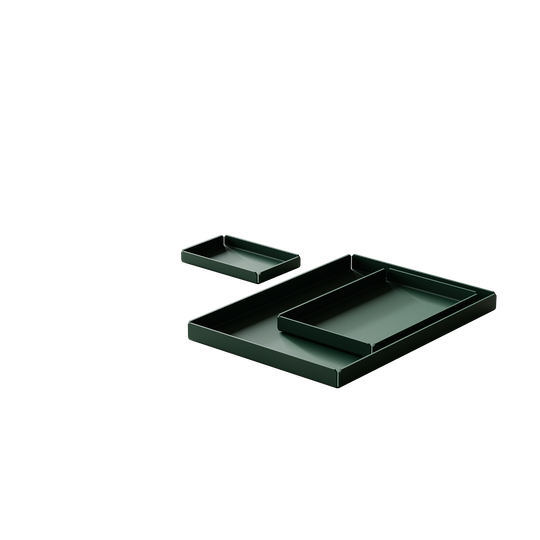 Metal trays (3 pcs.), green • NICHBA