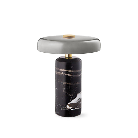 Trip portable table lamp, ash/grey glossy • Design by Us