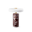 Trip portable table lamp, burgundy/opal glossy • Design by Us