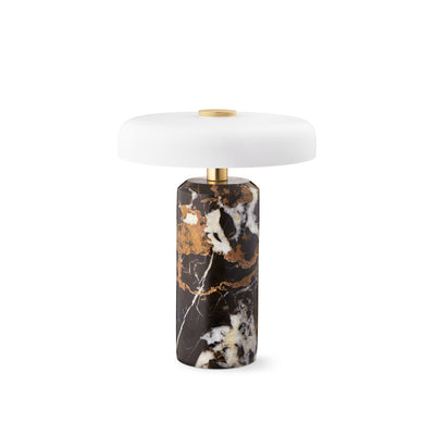 Trip portable table lamp, dark clay/opal matt • Design by Us