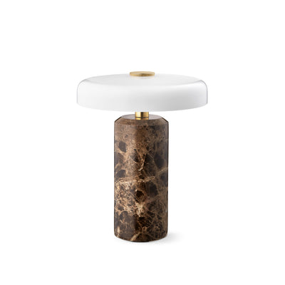 Trip portable table lamp, dark emperador/opal glossy • Design by Us