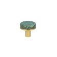 Trørød cabinet knob in green marble and lacquered brushed brass • Chr. Jørgensen