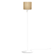 Komorebi Circle floor lamp, oak and white • UMAGE