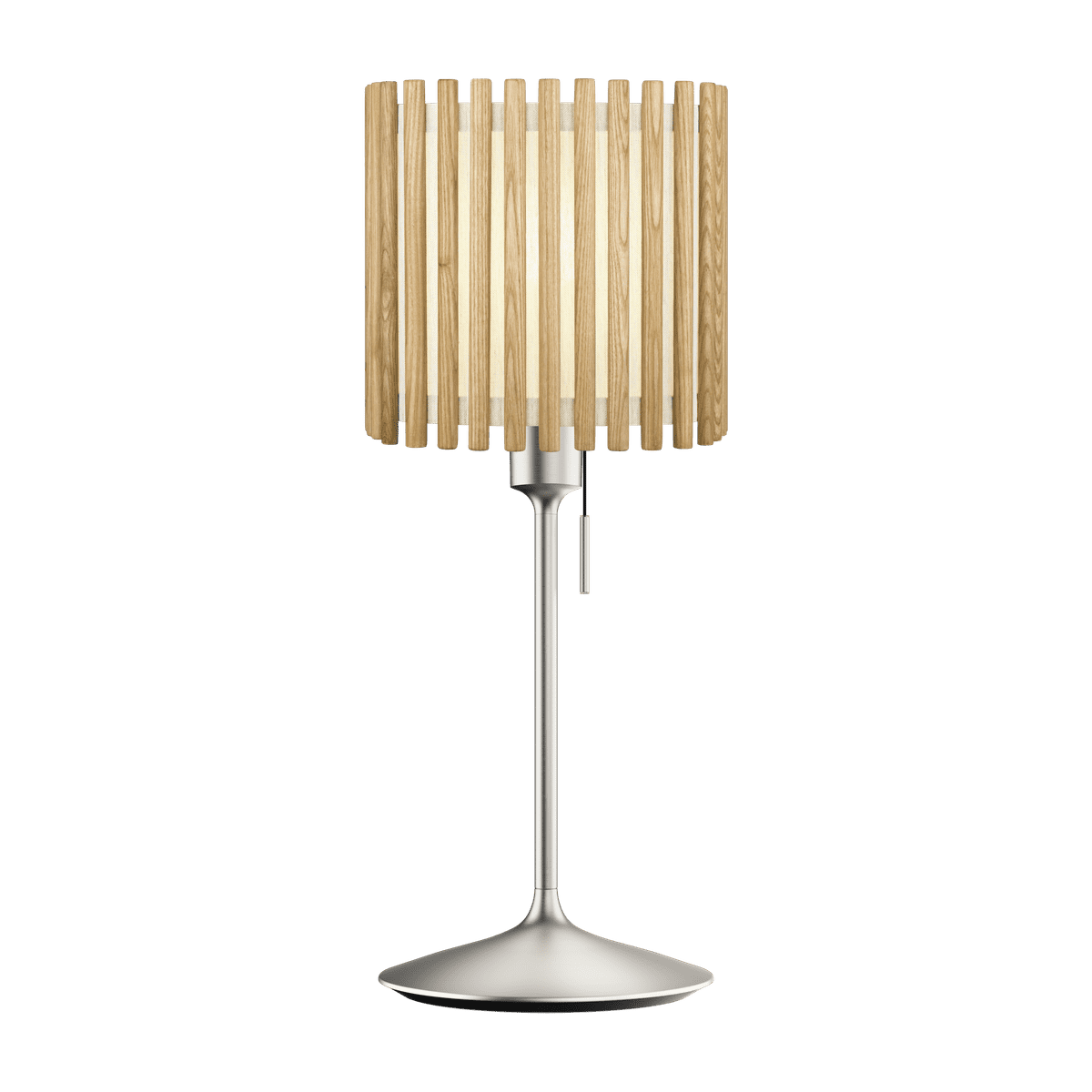 Komorebi Square bordlampe, egetræ og børstet stål look • UMAGE - Copenhagenhomedesign
