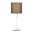 Komorebi Square table lamp, dark oak and white • UMAGE
