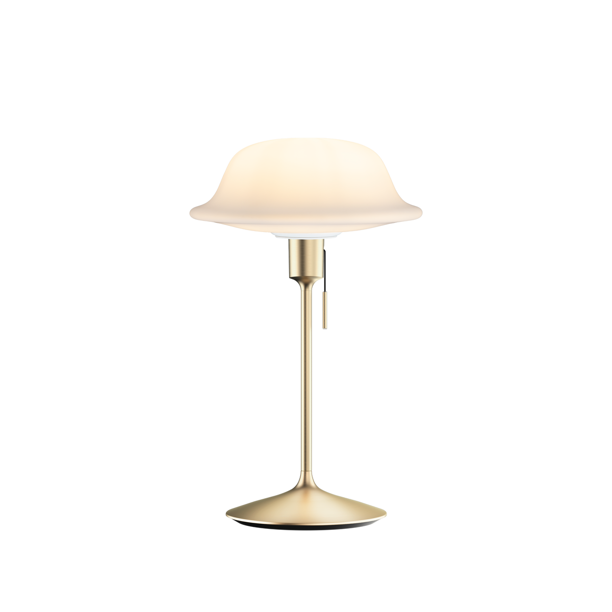 Butler bordlampe, hvid og børstet messing look • UMAGE - Copenhagenhomedesign