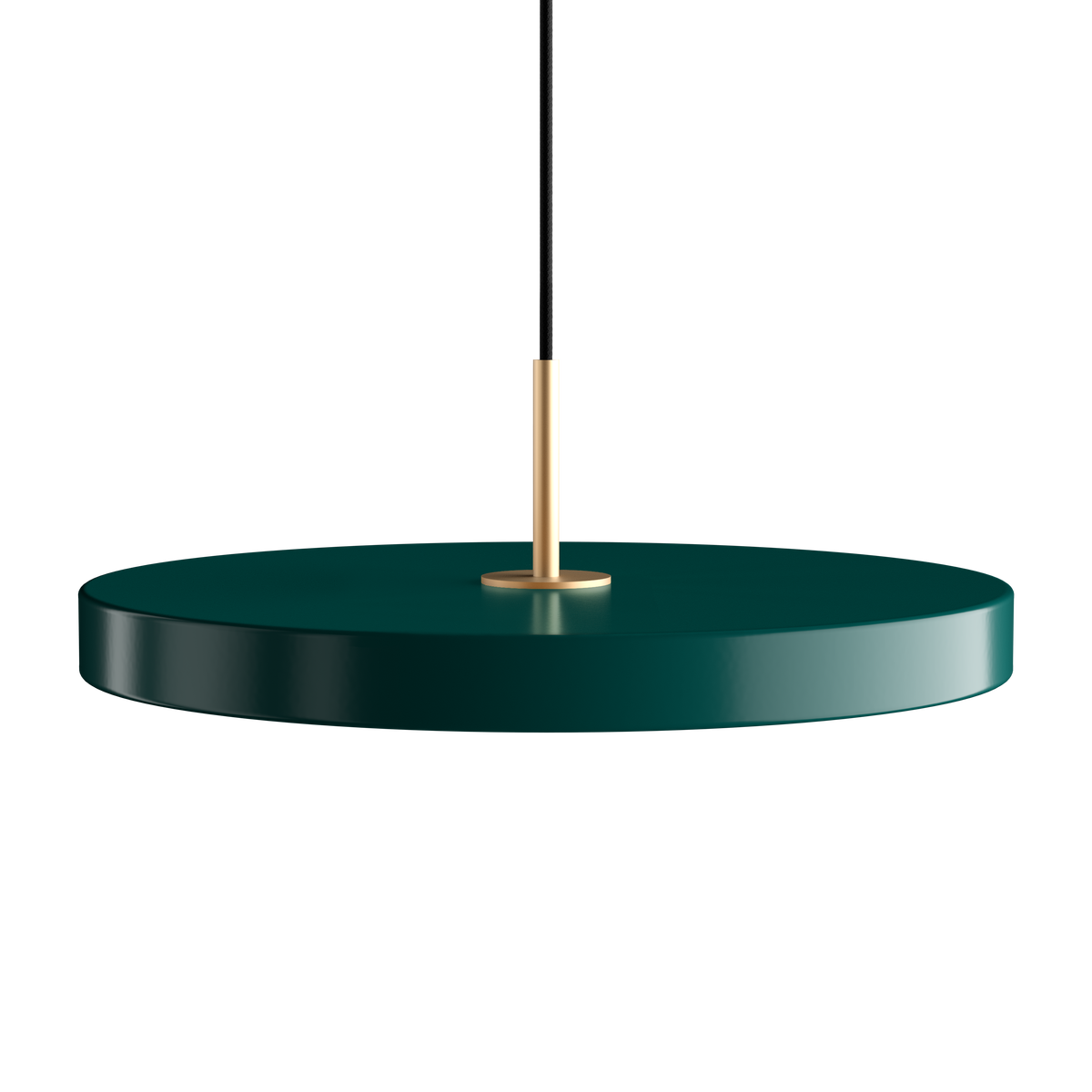 Asteria Plus pendel, grøn og messing • UMAGE - Copenhagenhomedesign