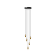 Brighter Days Penta Cluster 5 pendant light with ceiling rose • UMAGE