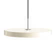 Asteria Plus pendant light, white and steel • UMAGE