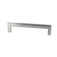 Vedbæk • Square kitchen handle, brushed stainless steel