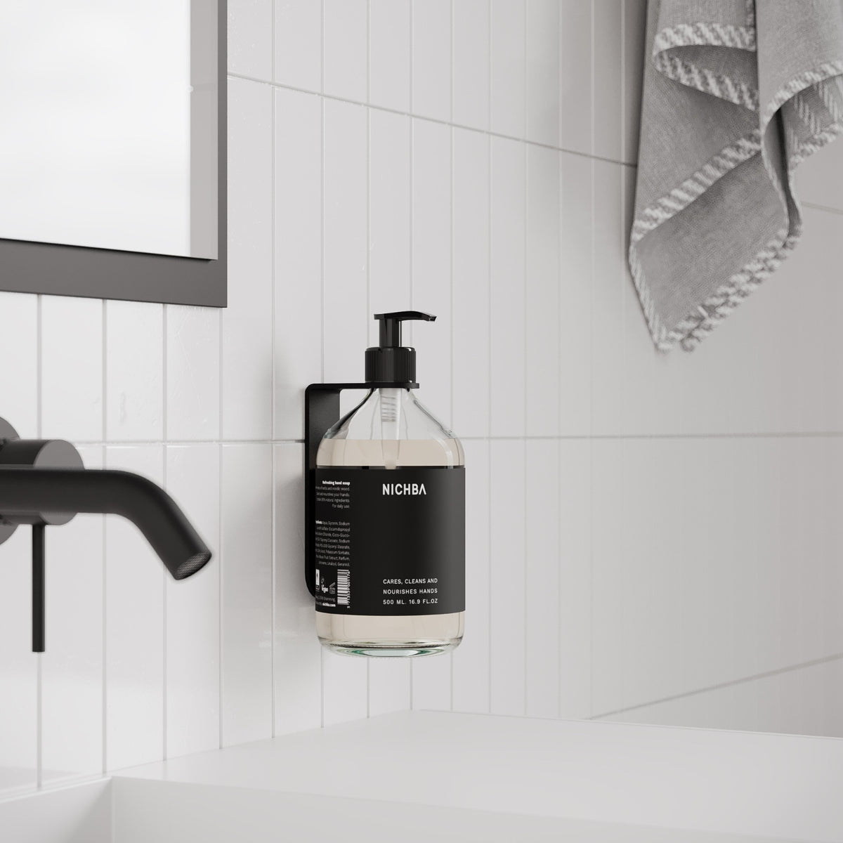 Sæbeholder, sort • NICHBA - Copenhagenhomedesign