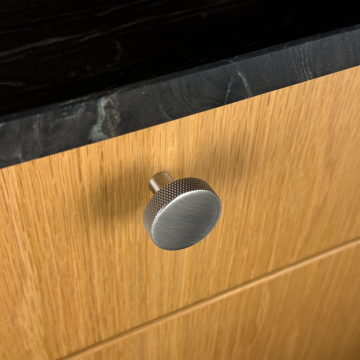 Østerbro diamond-cut cabinet knob in stainless steel look • Chr. Jørgensen