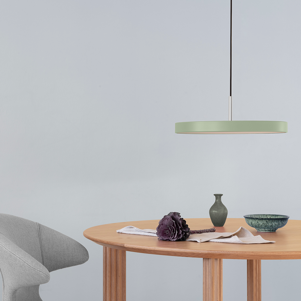 Asteria pendel, oliven og stål • UMAGE - Copenhagenhomedesign