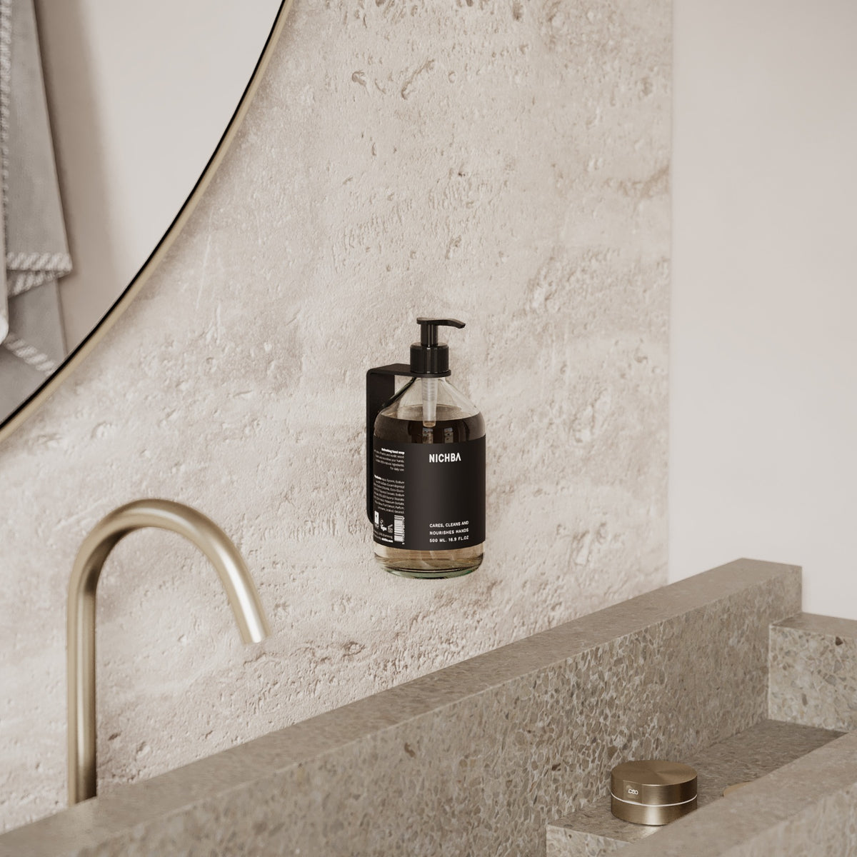 Sæbeholder, sort • NICHBA - Copenhagenhomedesign