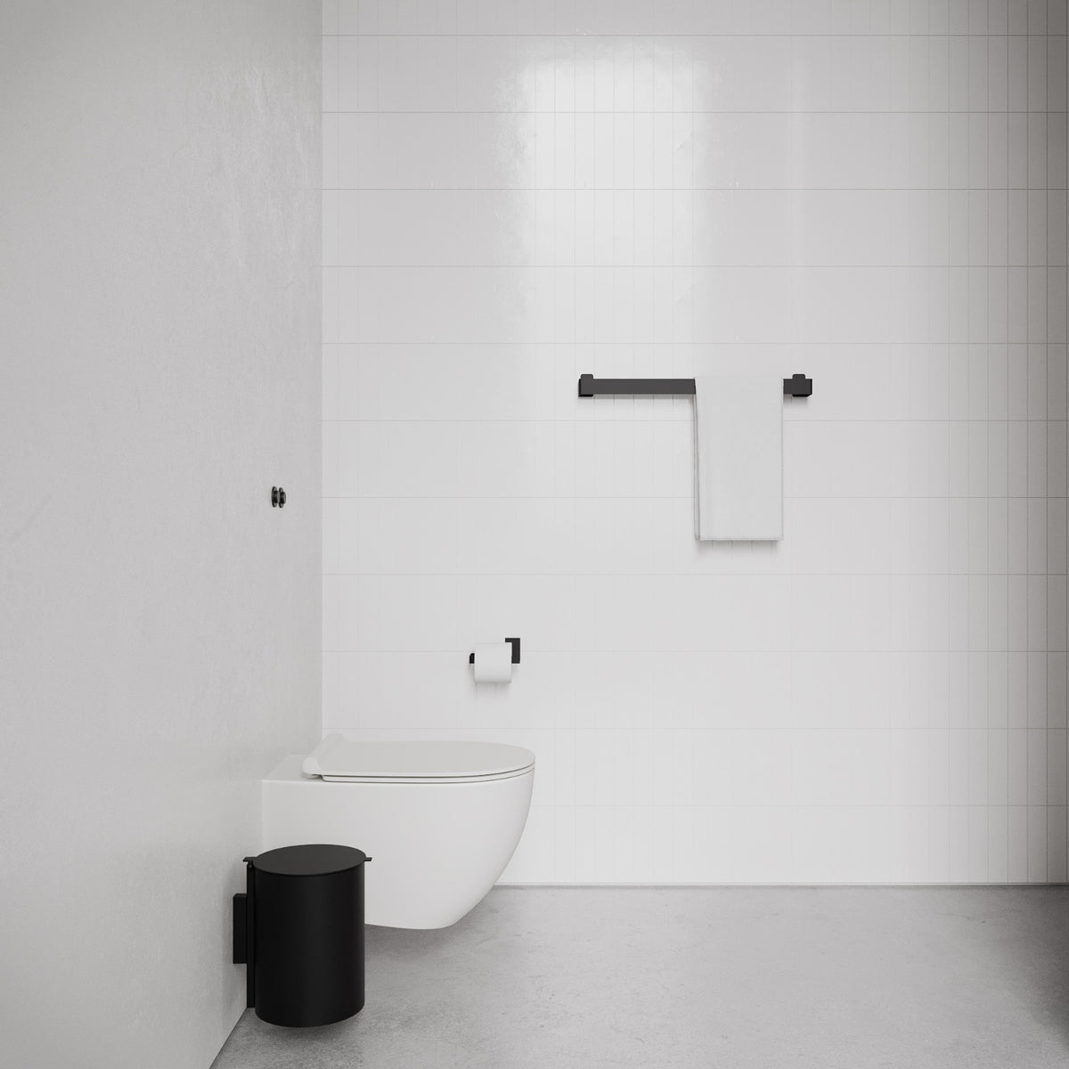 Toiletspand, sort • NICHBA - Copenhagenhomedesign