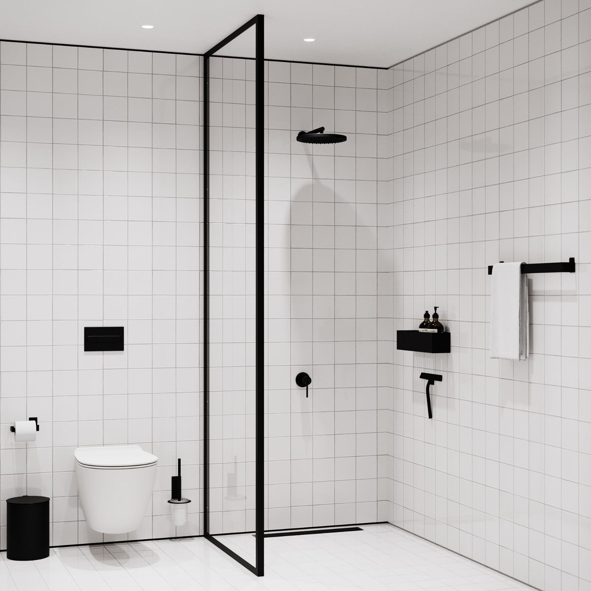 Toiletspand, sort • NICHBA - Copenhagenhomedesign