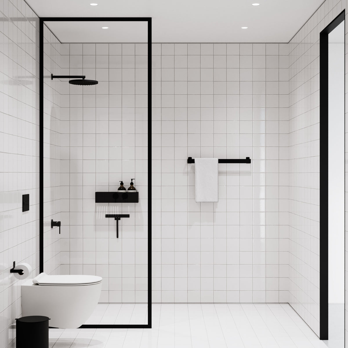 Håndklædeholder, sort • NICHBA - Copenhagenhomedesign