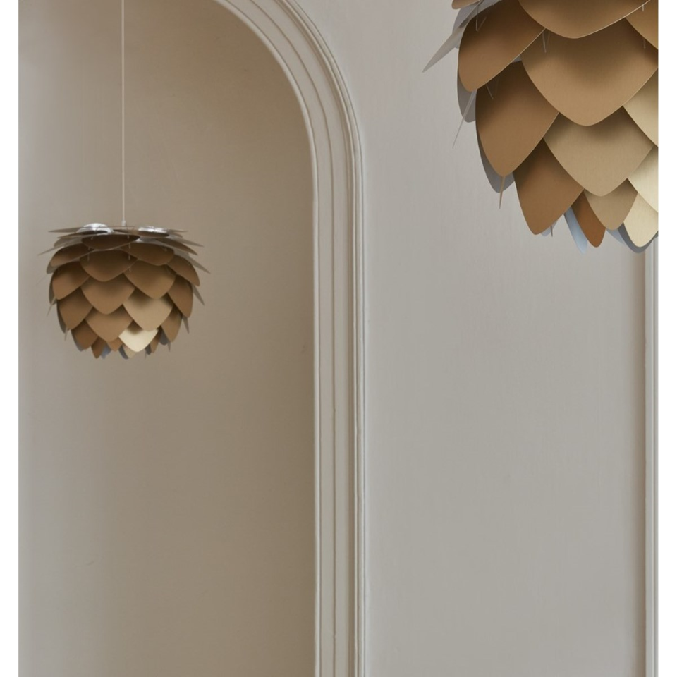 Aluvia lampeskærm, børstet messing • UMAGE - Copenhagenhomedesign