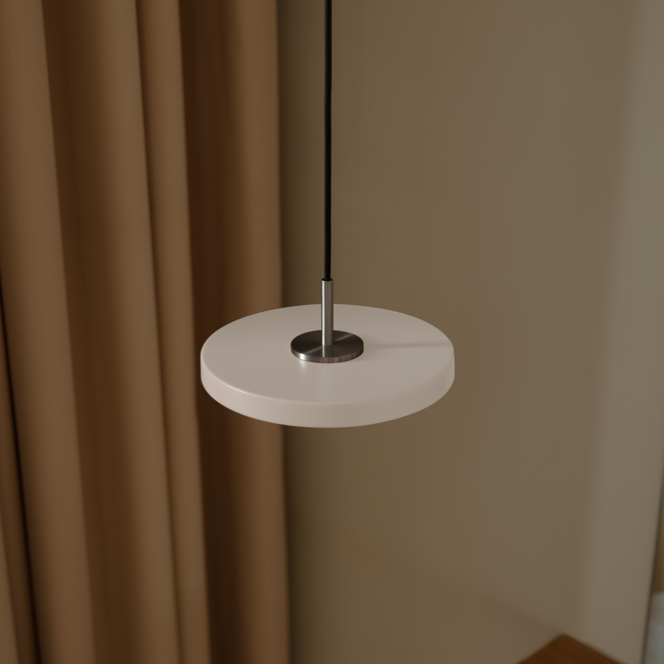 Asteria pendel, hvid og stål • UMAGE - Copenhagenhomedesign