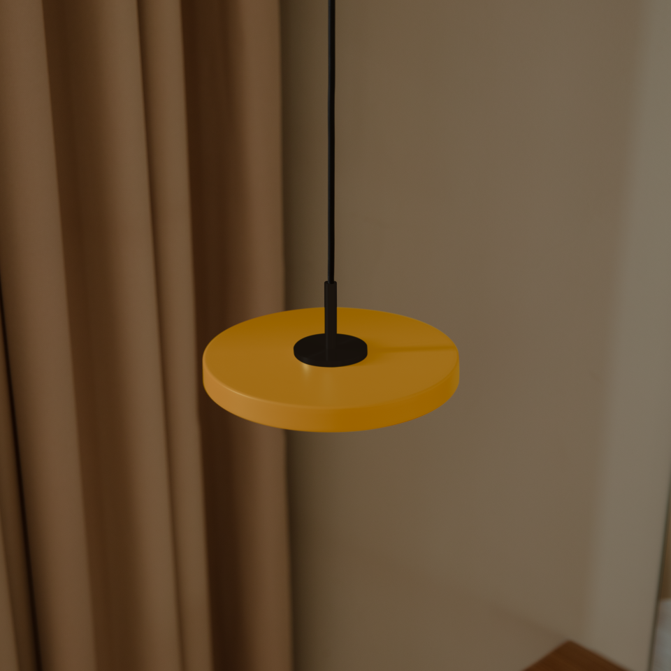 Asteria pendel, gul og sort • UMAGE - Copenhagenhomedesign