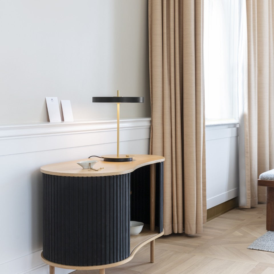 Asteria Table bordlampe, grå og messing • UMAGE - Copenhagenhomedesign