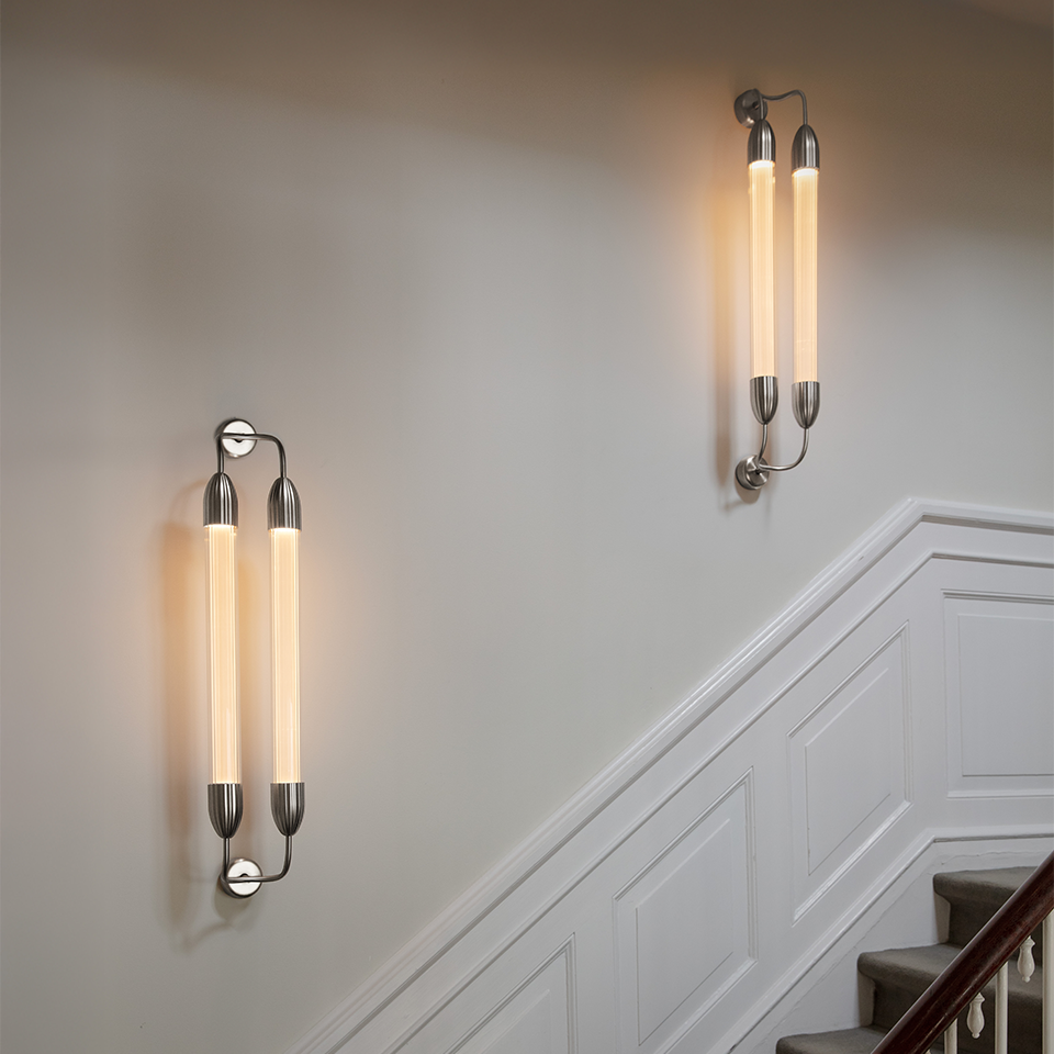 Lemon Squeeze Wall Double, væglampe, poleret stål • UMAGE - Copenhagenhomedesign